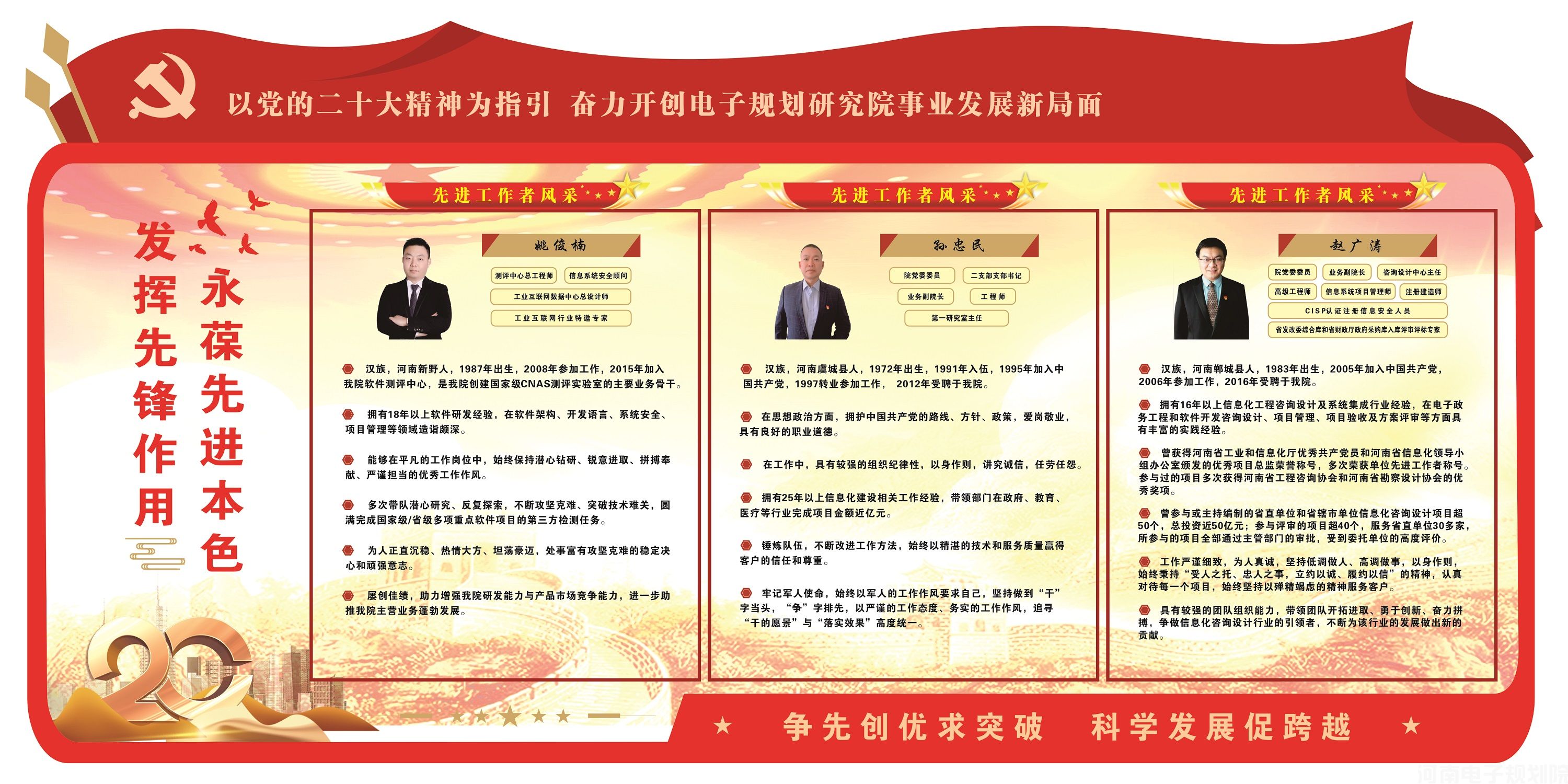 先进工作者风采